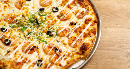 pizza on a plate