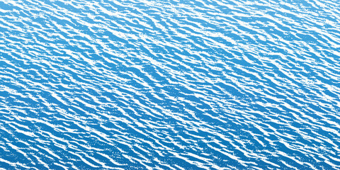 Ripples and water waves, sea surface, vector natural background