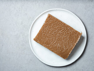 Acorn jelly on a plate