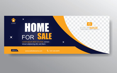 Home banner template. Web Design Elements - Header Design. Abstract geometric web banner template on grey background. Modern banner.