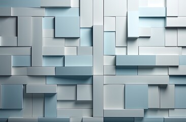 Abstract blue and white square background. Created with Ai