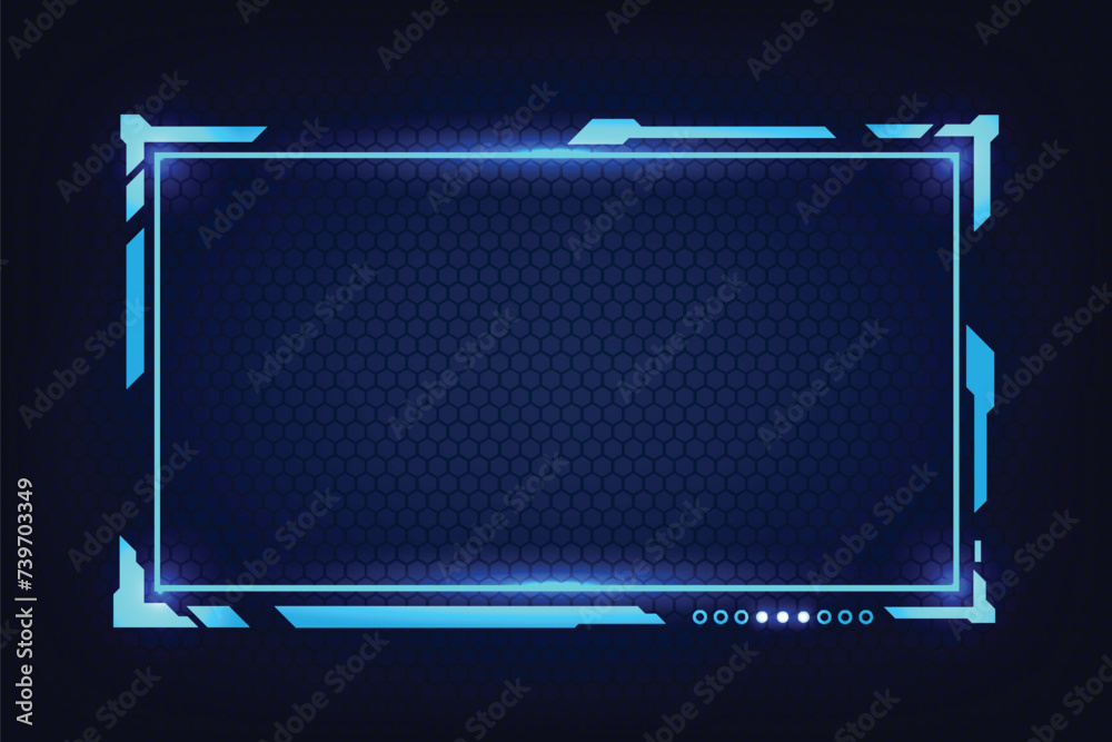 Poster abstract hud ui gui future futuristic screen system virtual design.