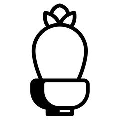 cactus in pot icon