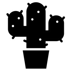 cactus in pot icon