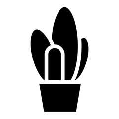 cactus in pot icon