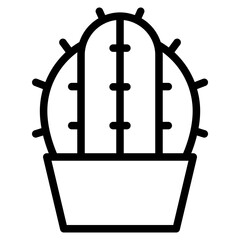 cactus in pot icon