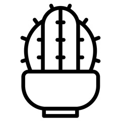 cactus in pot icon