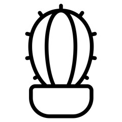 cactus in pot icon
