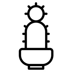 cactus in pot icon