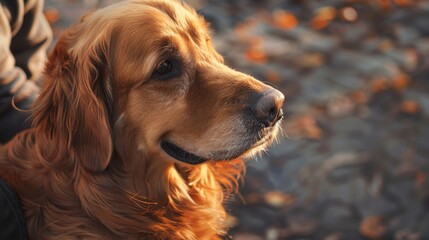 A loyal dog gazing adoringly at its owner, grateful for the love and care they receive on National Pet Day and every day