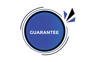 Guarantee button web banner templates. Vector Illustration 
