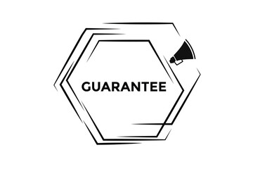 Guarantee button web banner templates. Vector Illustration 
