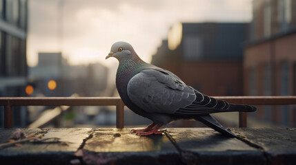 Fototapeta premium pigeon in the city