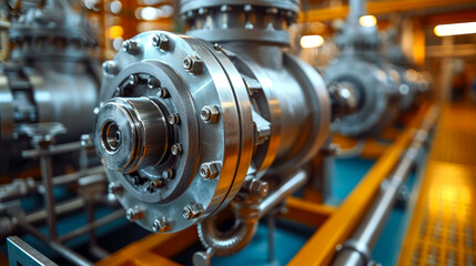 Industrial equipment. Industrial background. Automotive industry. Automotive electric engine