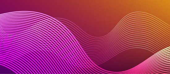 Dynamic wave geometric design. Vector Illustration For Wallpaper, Banner, Background, Card, Book Illustration, landing page