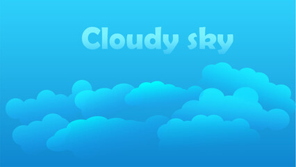 blue sky with clouds background