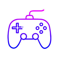 Obraz premium Video Game Controller Icon: Flat Symbol for Apps and Websites