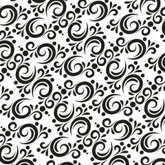 flourishes flat art pattern background