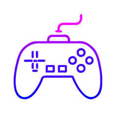 Video Game Controller Icon: Flat Symbol for Apps and Websites