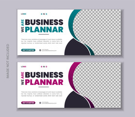 Creative Business  Digital marketing facebook cover web banner template