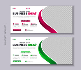Corporate Business Digital marketing facebook cover web banner template