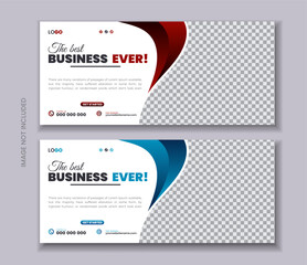 Creative Digital marketing facebook cover web banner template