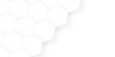 3d hexagonal structure futuristic white background and embossed hexagon abstract with hexagon background. honeycomb hexagonal background. Hexagon shape, white, shiny black. hexagon pattern shape.