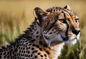 Majestic Cheetah Surveying the Savannah