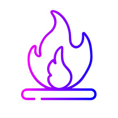 Fire Icon Vector: Symbolizing Heat, Energy, and Passion