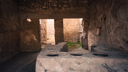 Ancient Thermopolium Food Stand Excavated in Pompeii