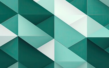 Green and white geometric background
