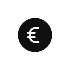 Fototapeta premium Euro icon isolated on transparent background