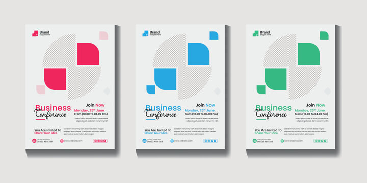 Creative book cover poster leaflet design