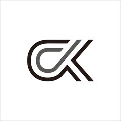 Print design the letter CK logo for your brand and company name