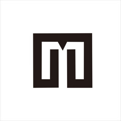 Fototapeta premium Print design the letter M logo for your brand and company name