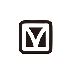 Print design the letter M logo for your brand and company name
