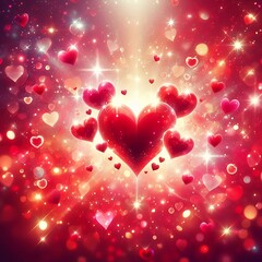 Amazing heart shape background