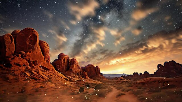 amazing sky background. a breathtaking astrophotography image of stellar. seamless looping overlay 4k virtual video animation background 