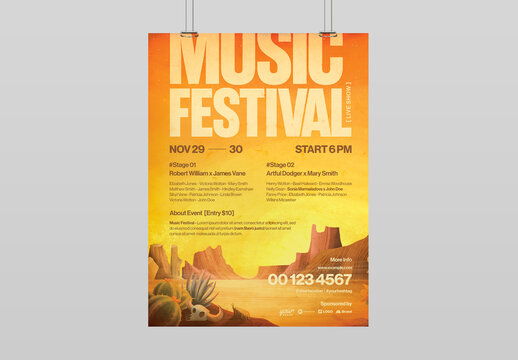 Desert Music Festival Poster