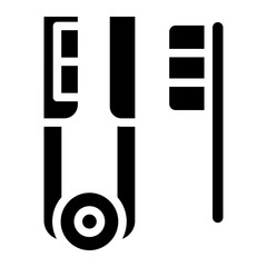 barber glyph icon