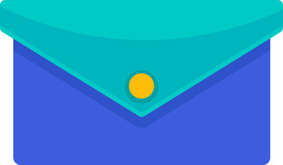 illustration of a flat image of a multimedia icon, mobile application email message