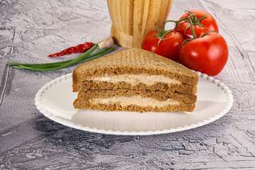 Club sandwich with Tuna fish