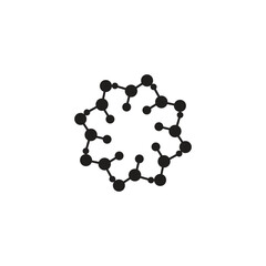 Molecule symbol logo template vector illustration design