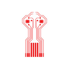 Circuit Logo Template vector illustration icon design