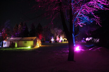 night in the park, Silver Skate Festival, Edmonton, Alberta
