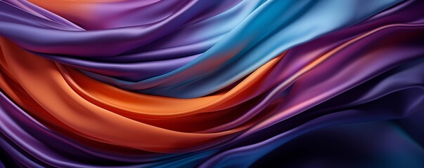 Obraz premium Colorful silk fabric wallpaper texture background