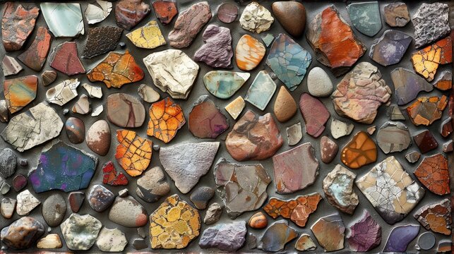 Colored stone texture. Generative AI