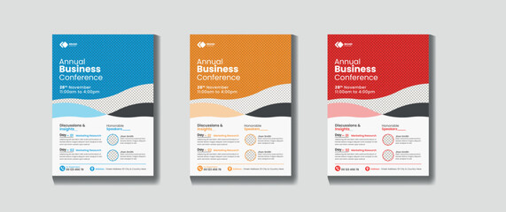 Creative cover poster leaflet design template