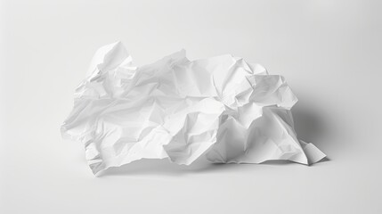 Crumpled paper. Generative AI