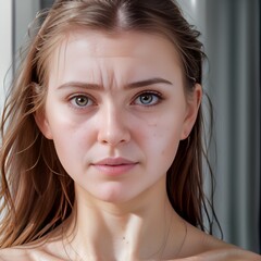 Naklejka premium a young lady